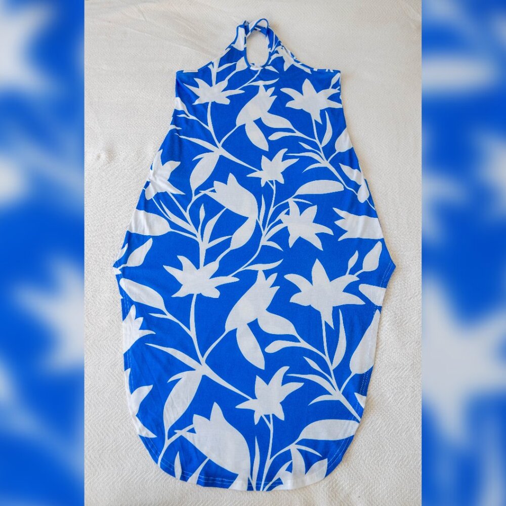 ANRABESS Women's Casual Loose Sleeveless Beach Dress with Pockets Size Large